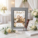 Geschenk Brautpaar Hochzeit – selbststehender Aufsteller mit Geldröhrchen und Herzmotiv