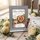 Geschenk 10 Jahre Ehe – dekoratives Geldgeschenk zur Hölzernen Hochzeit für ein Ehepaar