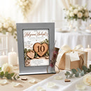 Hölzerne Hochzeit Geschenk für 10 Jahre verheiratet – Aufsteller mit austauschbarer Motivkarte
