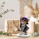 Personalisiertes Geschenk für Katzenfans mit Wunschname und Glasröhrchen