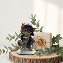 Geschenk für Katzenliebhaber mit Glasröhrchen für einen Geldschein