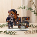 Geburtstagsgeschenk Mann zum 45. mit Teddy Sternen und Jeans-Look
