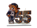 Geldgeschenk zum 55. Geburtstag mit großer Zahl 55 und Teddy mit Cap