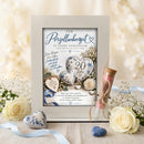 Geldgeschenk Porzellanhochzeit – dekorativer Aufsteller zum 20. Hochzeitstag für Ehepaare