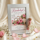 Rosenhochzeit Geschenk für 10 Jahre verheiratet – Aufsteller mit austauschbarer Motivkarte