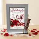 Geschenk 40 Jahre Ehe – dekoratives Geldgeschenk zur Rubinhochzeit für ein Ehepaar