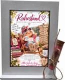 Rentengeschenk für Frau mit Spruch Endlich Zeit für die schönen Dinge