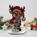 Geldgeschenk Weihnachten mit Rentier und personalisiertem Wunschnamen
