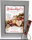 Weihnachtsgeschenk mit Geld – festlicher Aufsteller für einen Zuschuss zu großen Wünschen