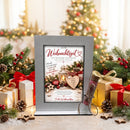 Geldgeschenk zu Weihnachten mit Glasröhrchen und festlichem Weihnachtsmotiv