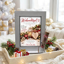 Weihnachtsgeld originell verschenken mit dekorativem Aufsteller und Glasröhrchen mit Korken