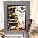 Geschenk für Absolventen zum Masterabschluss mit Geldröhrchen und Büchern