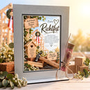 Geschenk zum Richtfest mit Spruch Starkes Fundament für die Zukunft