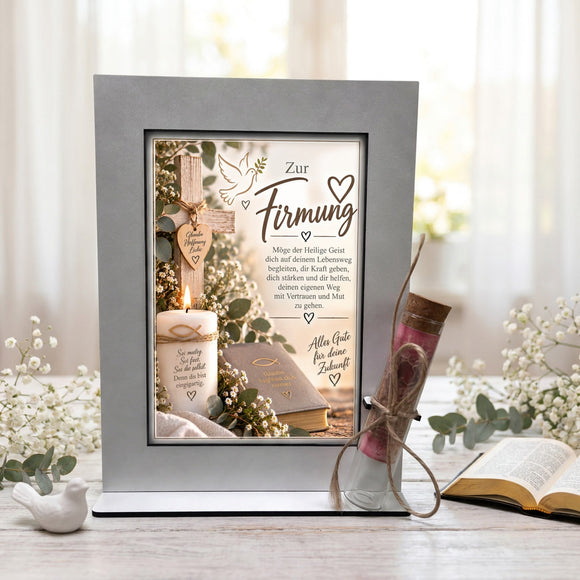 Firmgeschenk für Mädchen und Jungen mit Taube und Heiligem Geist