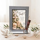Christliches Geschenk zur Taufe mit Segensspruch Kreuz und weißer Taube