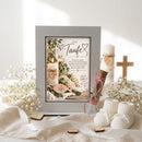 Taufgeschenk für Mädchen und Jungen mit Kreuz Kerze und Fisch