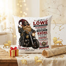 Geburtstagsgeschenk für Männer Sternzeichen Löwe – personalisiertes Kissen mit Motorrad Gnom und Namen