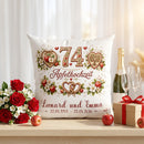 Geschenk für Großeltern zur Apfelhochzeit mit Namen und Datum