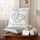 Geschenk zur Silberhochzeit mit elegantem Herzdesign und Personalisierung