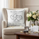 Emotionales Geschenk zum 25 Hochzeitstag mit personalisiertem Kissen