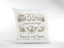 Geschenk zum 59. Hochzeitstag personalisiert mit Namen und Hochzeitsdatum