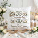 Geschenk Gezeitenhochzeit personalisiertes Kissen zum 59. Hochzeitstag