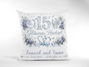 Geschenk Gläserne Hochzeit – personalisiertes Kissen mit Namen und Datum