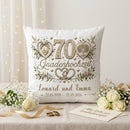 Geschenk Gnadenhochzeit personalisiertes Kissen zum 70. Hochzeitstag