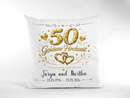 Personalisiertes Dekokissen Goldene Hochzeit für 50 Jahre Liebe und gemeinsame Erinnerungen