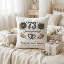Geschenk zum 73. Hochzeitstag mit Namen und Hochzeitsdatum