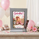 Geburtstagsgeschenk Mama mit Blumen und Botschaft Lache liebe genieße das Leben