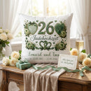 Geschenk zum 26. Hochzeitstag mit elegantem Jade-Design und Namen des Ehepaares