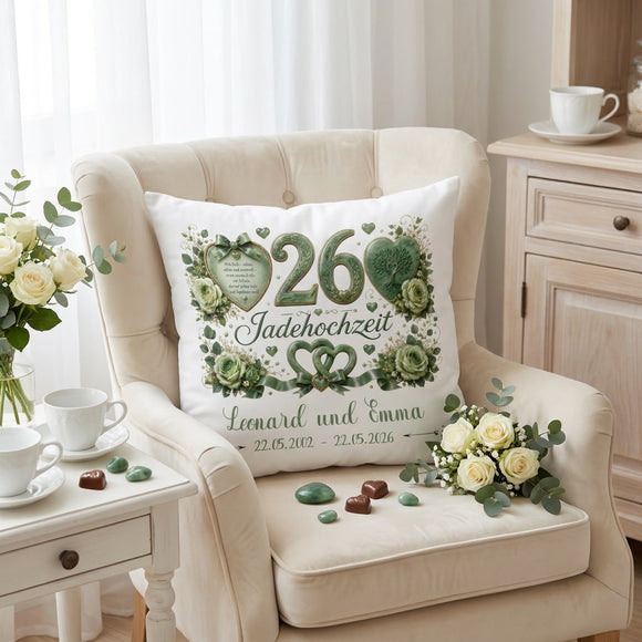 Romantisches Geschenk zur Jadehochzeit mit individueller Personalisierung