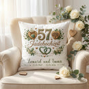 Geschenk Jadehochzeit personalisiertes Kissen