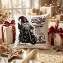 Geschenk Sternzeichen Jungfrau Mann – individuelles 40 x 40 cm Kissen mit Biker Motiv und Personalisierung