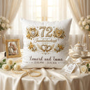 Geschenk Juwelenhochzeit personalisiertes Kissen