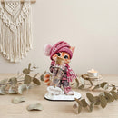 Geschenk Katzenliebhaberin mit Glasröhrchen Herzdetails und Wunschname