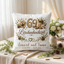 Geschenk Lärchenhochzeit personalisiertes Kissen zum 69. Hochzeitstag