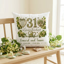 Personalisiertes Jubiläumskissen für 31 Jahre Ehe mit elegantem Linden-Design