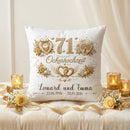 Geschenk Ockerhochzeit mit Namen und Hochzeitsdatum für 71 Jahre Ehe
