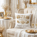 Ockerhochzeit Geschenk in Ocker Gold mit Herzen und Lebensbaum