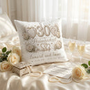 Geschenk 30. Hochzeitstag – personalisiertes Kissen zur Perlenhochzeit mit Namen und Datum