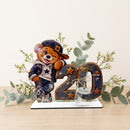 Geburtstagsgeschenk Mann zum 20. mit Teddy Sternen und Jeans-Look