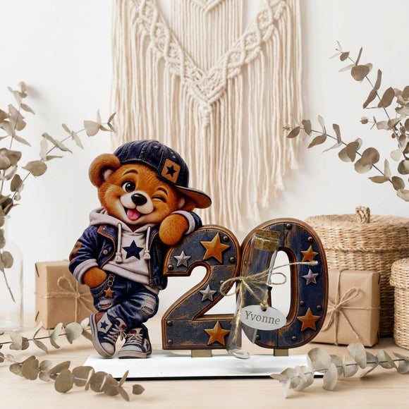 Personalisiertes Geschenk zum 20. Geburtstag Mann mit Wunschname