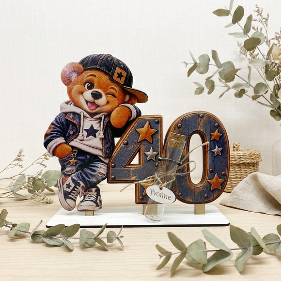 Personalisiertes Geschenk zum 40. Geburtstag Mann mit Wunschname