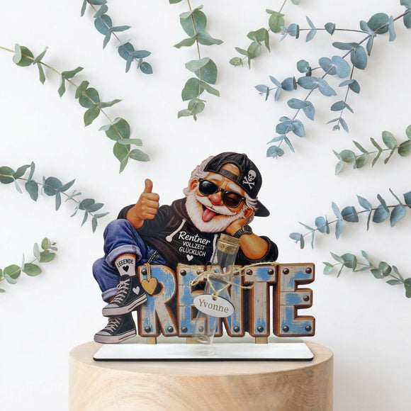 Lustiges Geschenk zur Rente für Männer mit Spruch Rentner Vollzeit Glücklich