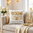 Geschenk zum Ehejubiläum 50 Jahre Ehe personalisiertes Kissen
