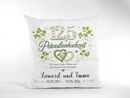 Kissen mit Namen und Datum als persönliches Petersilienhochzeit Geschenk