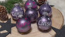 Personalisierte Weihnachtskugel – Glas in Flieder mit Name & Motiv | Christbaumschmuck Geschenk-2