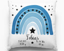 Personalisiertes Kissen zur Geburt – Regenbogen mit Sternen & Geburtsdaten – Geschenk-2